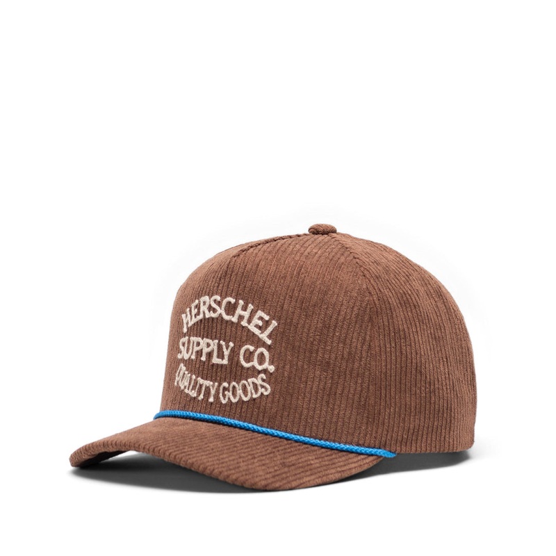 Herschel Senior Whaler Tall Corduroy Hat Black