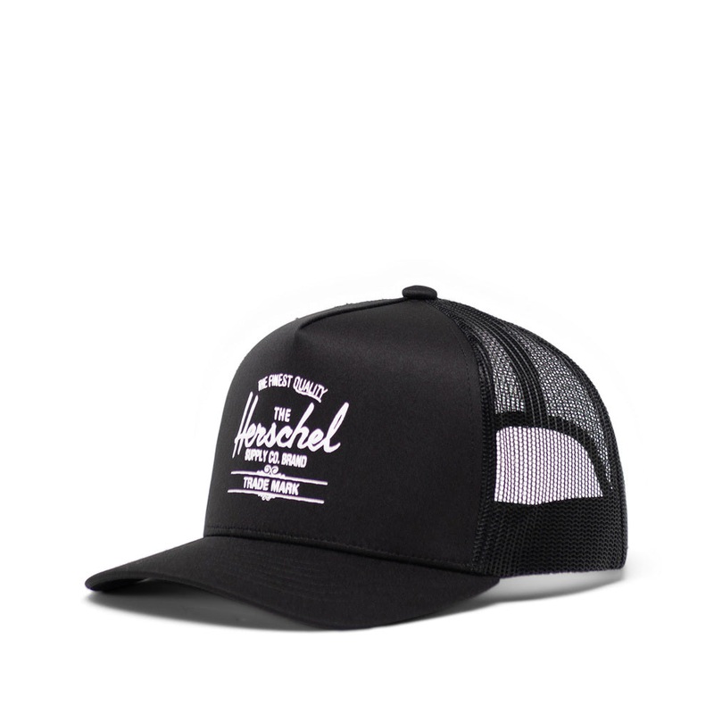 Herschel Senior Whaler Tall Mesh Hat Black