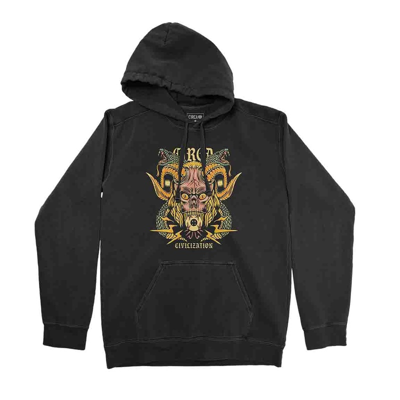 Hoodie CIVILIZATION – Black S Black 80% Cotton/20% Polyester