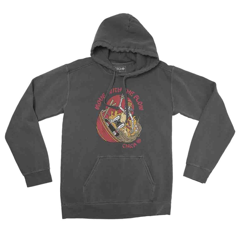 Hoodie FLOW – Smoke S Grey 80% Cotton/20% Polyester