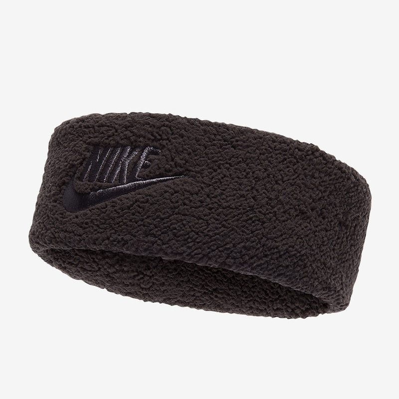 Women’s Sherpa Fleece Headband BLACK/DARK SMOKE GREY OS