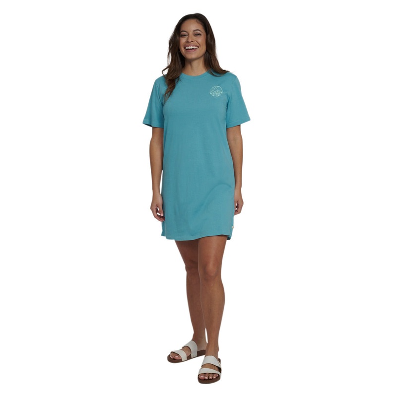 Women’s Summerville T-Shirt Dress AQUA XS