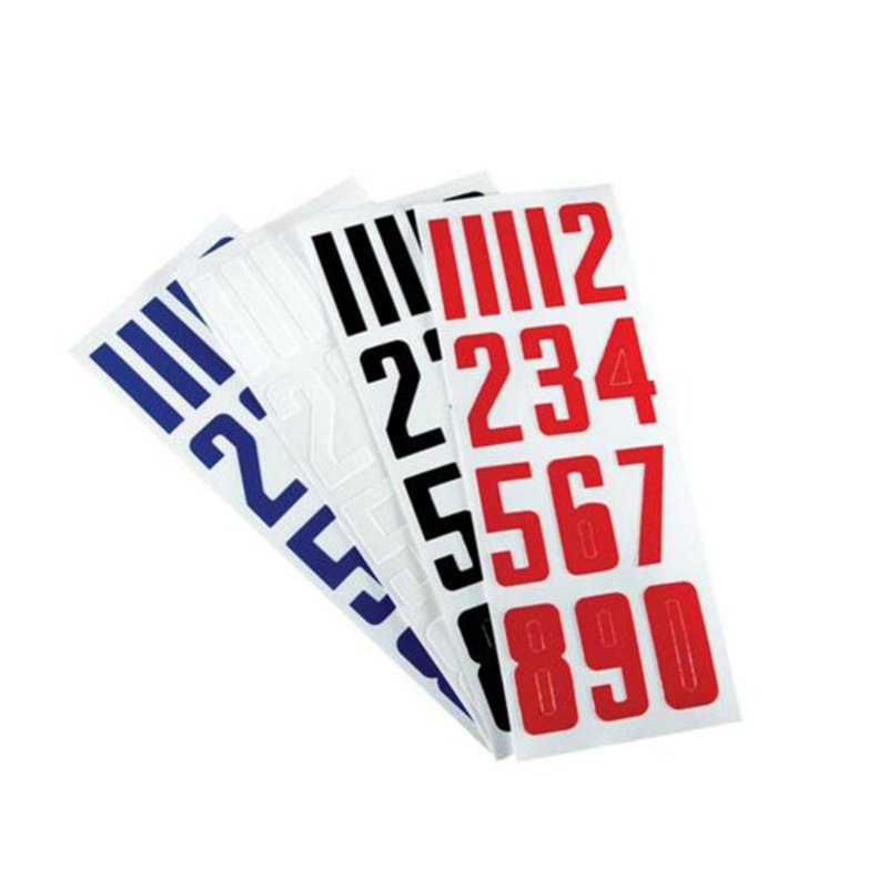 Bauer Helmet Number Sticker Pack Black