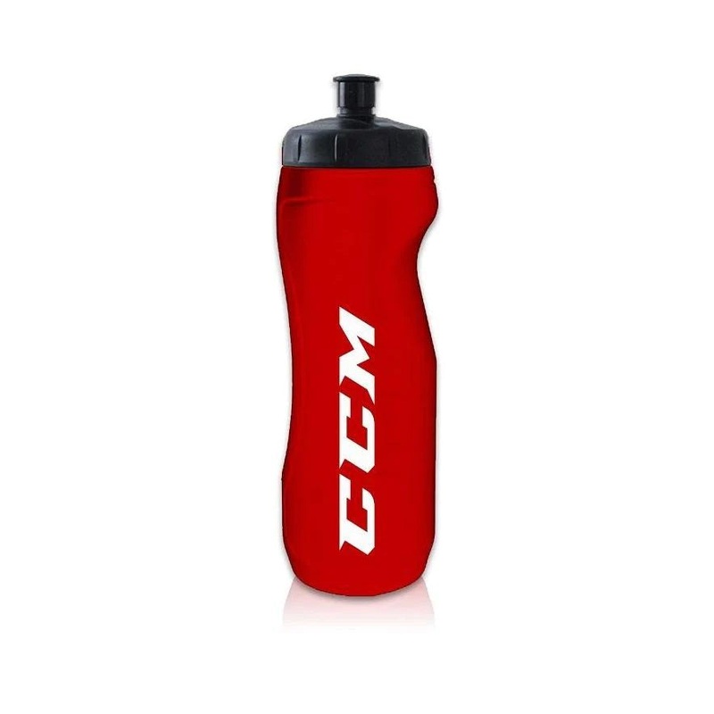 CCM Water Bottle with Helmet Straw – 900mL Red