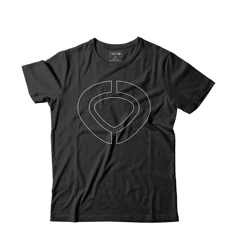 ICON TRACK T-Shirt – Black/White S 100% Organic Cotton Black