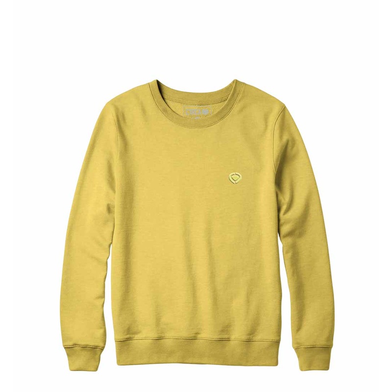 MINI ICON Organic Crew – Yellow Fizz S 80% Organic Cotton/20% Recycled Polyester Yellow