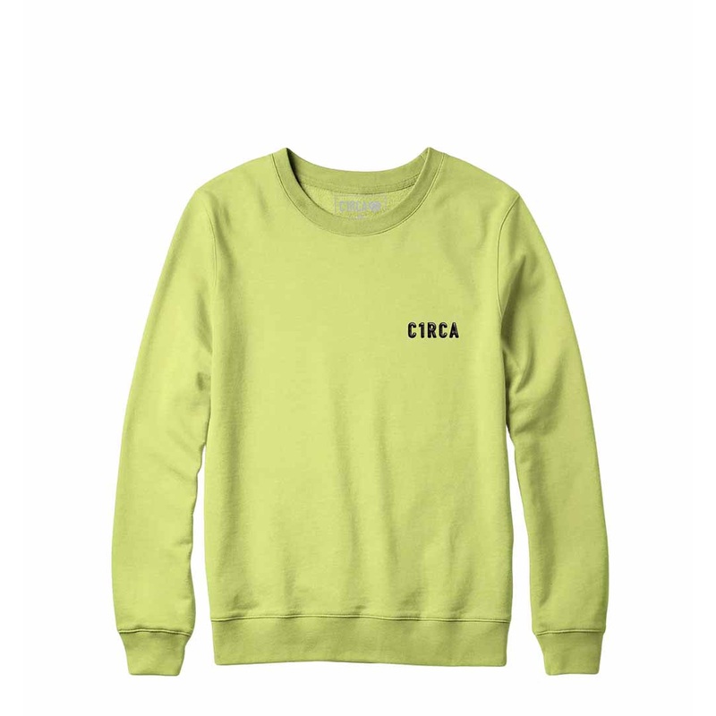 MINI TYPE Organic Crew – Lime S 80% Organic Cotton/20% Recycled Polyester Green
