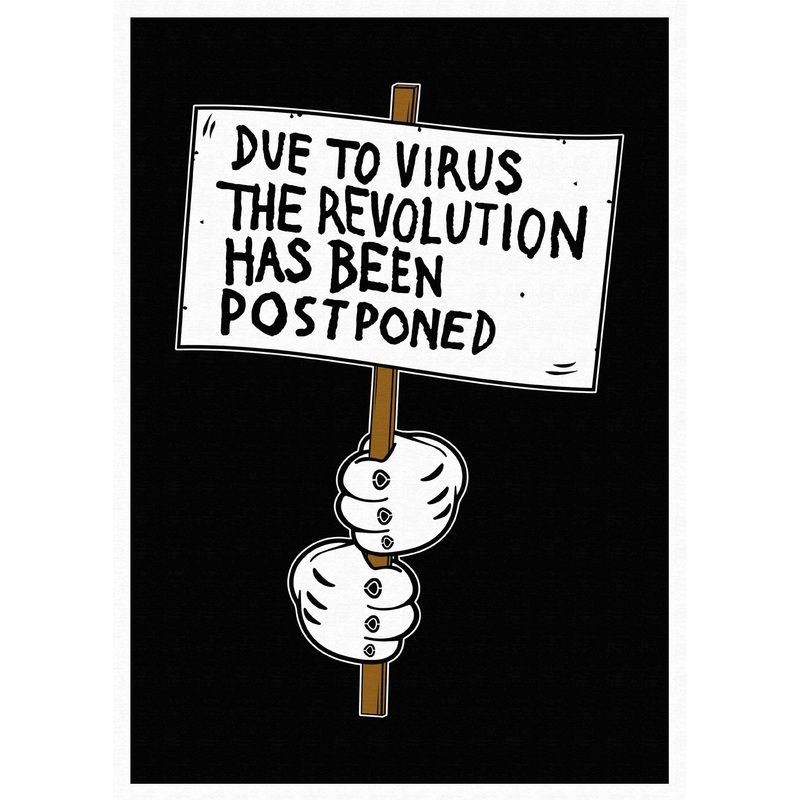 REVOLUTION Black Panel 25×35 cm PVC Black