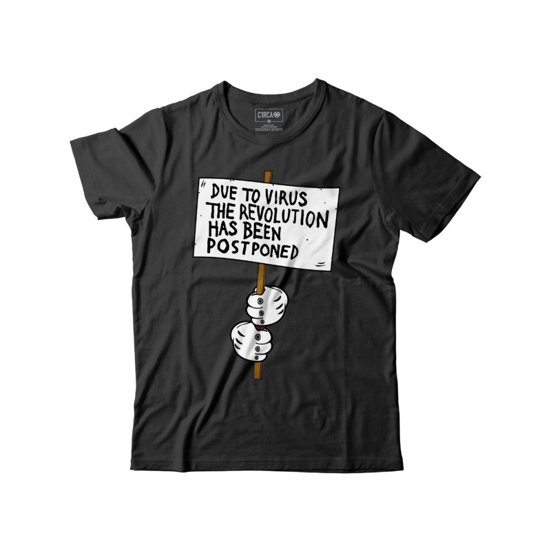 REVOLUTION T-Shirt – Black S 100% Organic Cotton Black