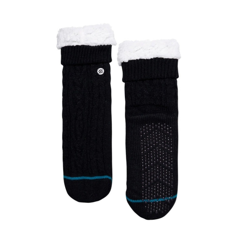 Rowan Slipper Socks BLACK S