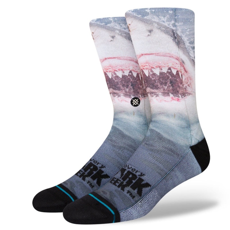 Stance X Shark Week Pearly Whites Crew Socks BLUE M
