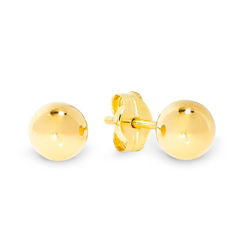9ct gold 5mm ball studs