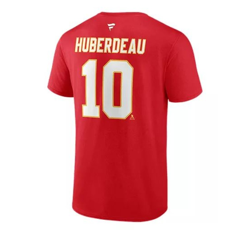 Authentic Stack T-Shirt Calgary Flames Huberdeau RED M