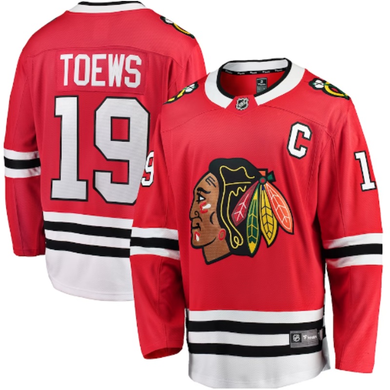 Breakaway Jersey Chicago Blackhawks Red Toews RED L