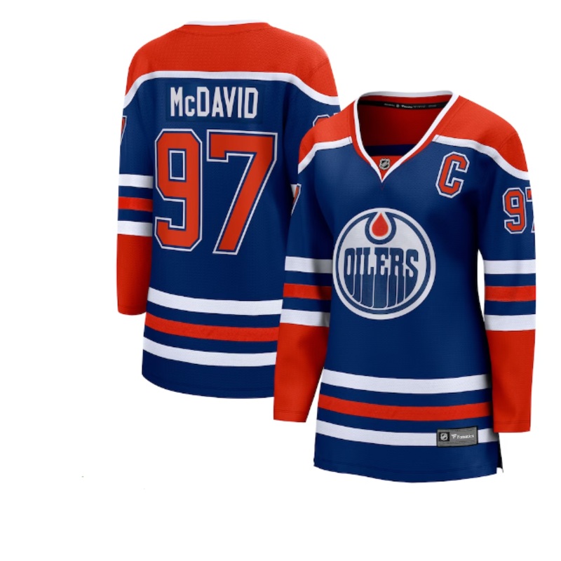 Edmonton Oilers Women’s Breakaway Jersey – McDavid HOME XS
