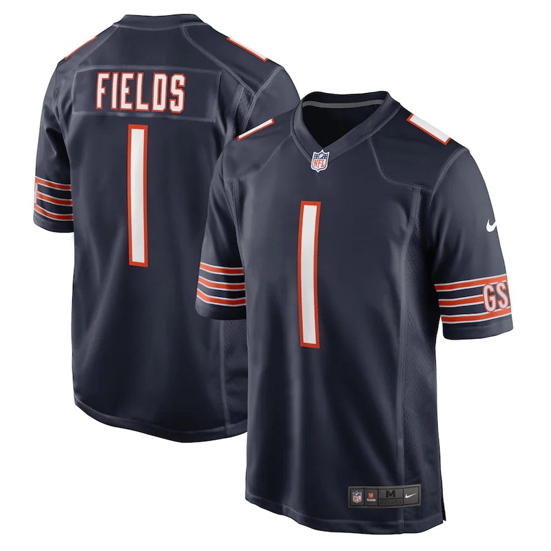 Game Jersey Chicago Bears Justin Fields MARINE L