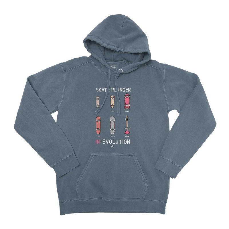 Hoodie PLUNGER – Nordic Blue M 80% Cotton/20% Polyester Blue