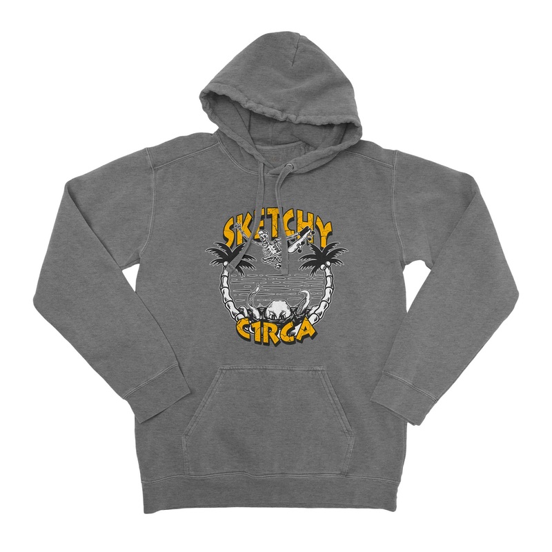 Hoodie SKETCHY – Heather Mid Grey M Grey 80% Cotton/20% Polyester