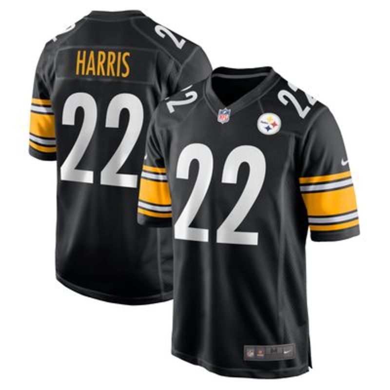 NFL Game Jersey Pittsburgh Steelers #22 Najee Steelers BLACK L