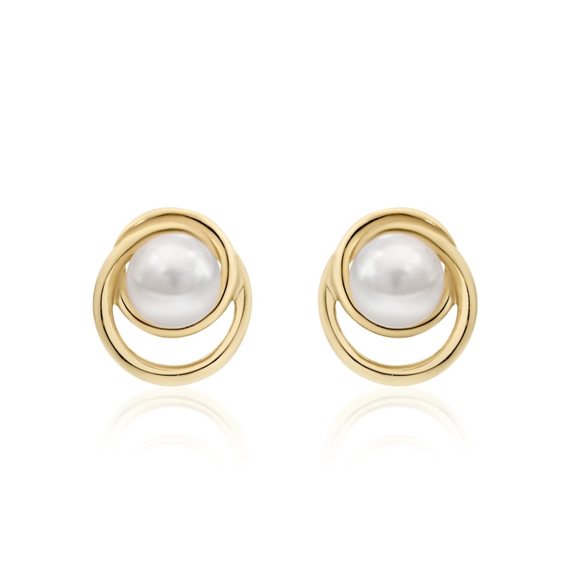 9ct gold pearl studs