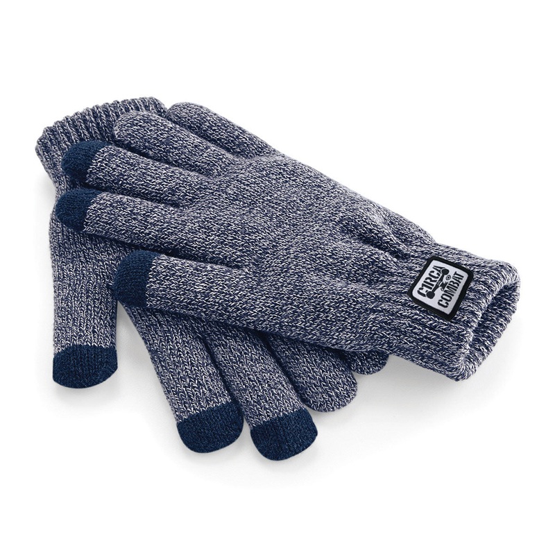 COMBAT Touchscreen Gloves – Heather Navy Black L/XL