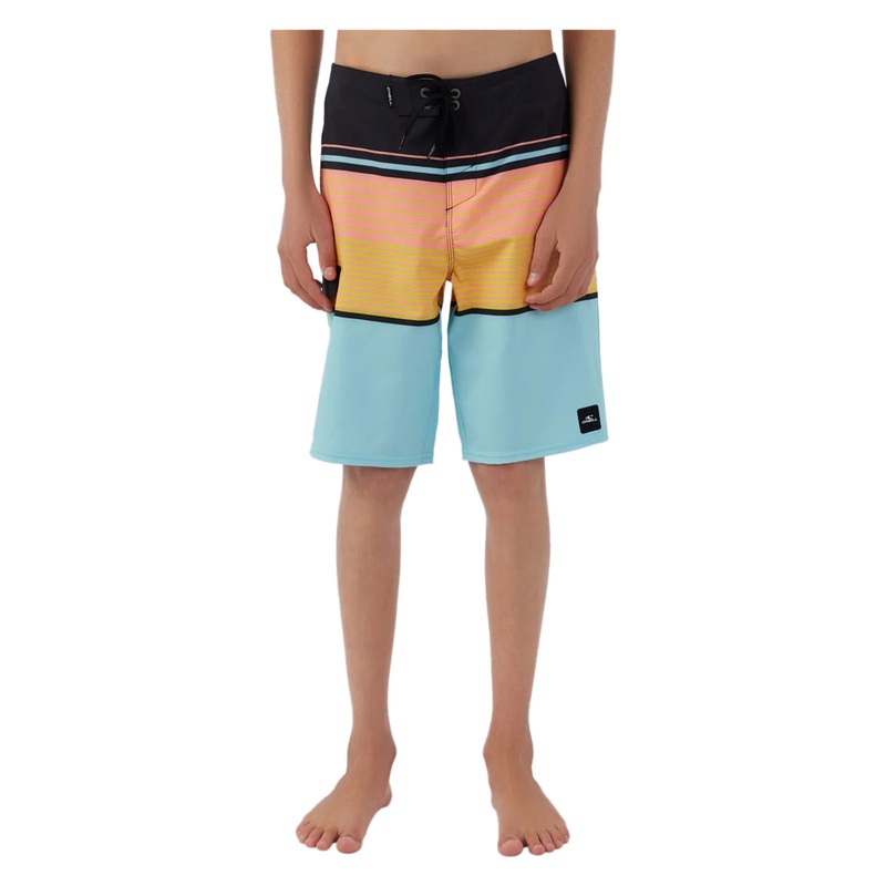 Junior Lennox Stripe 18″ Boardshorts TURQUOISE 24