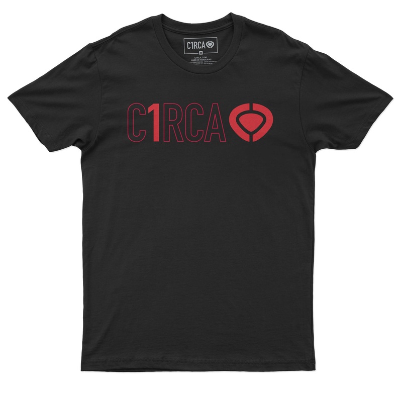 T-Shirt DIN ICON TRACK black/red S Black 100% Organic Cotton