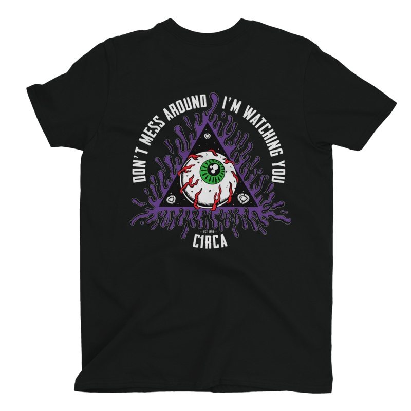 WATCHER T-SHIRT S 100% Organic Cotton Black