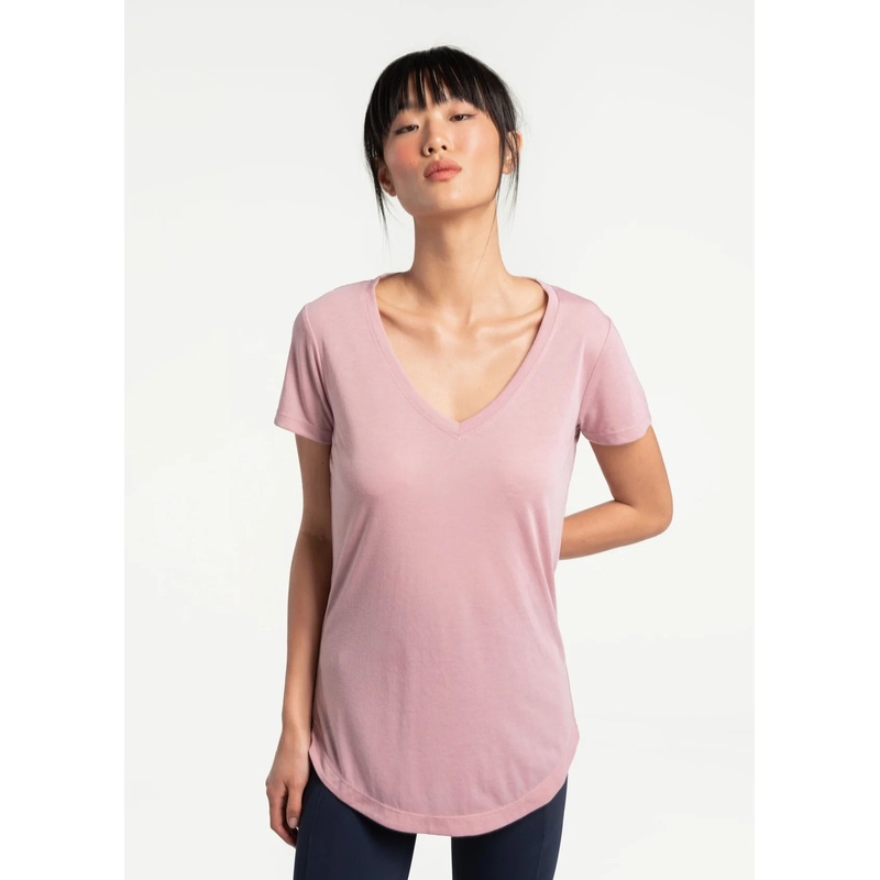 Women’s Everyday V-Neck Short Sleeve FOXGLOVE S
