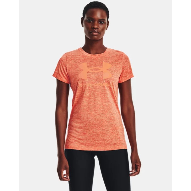 Women’s Tech Twist Big Logo Gel Short Sleeve FROSTED ORANGE XS