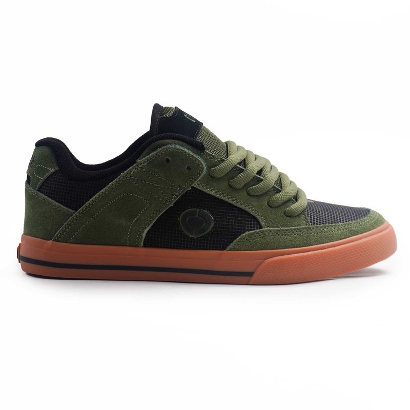 205 Vulc Se 7.5 US (40 EU) BKMG-BLACK/MILITARY GREEN SUEDE/RIPSTOP/MESH