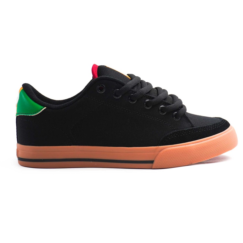 AL 50 5.5 US (37 EU) BKRG-BLACK/RASTA/GUM SUEDE