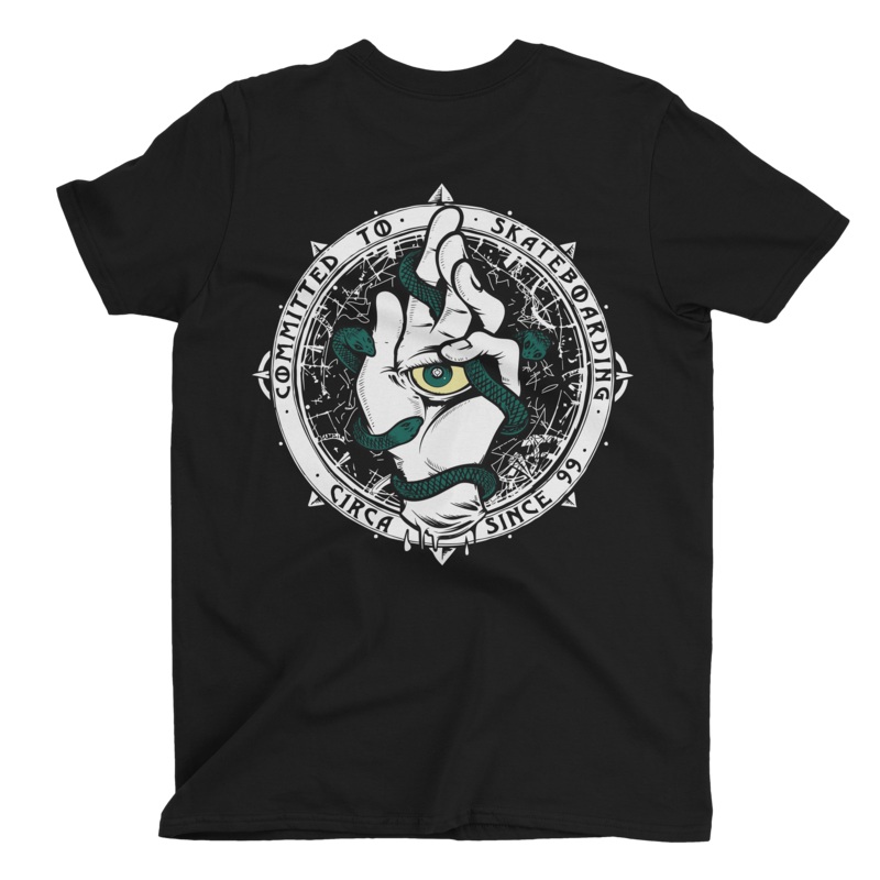 ARCANE TEE 100% ORGANIC COTTON BLACK S