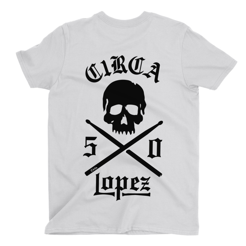 LOPEZ 50 TEE 100% ORGANIC COTTON WHITE/BLACK S