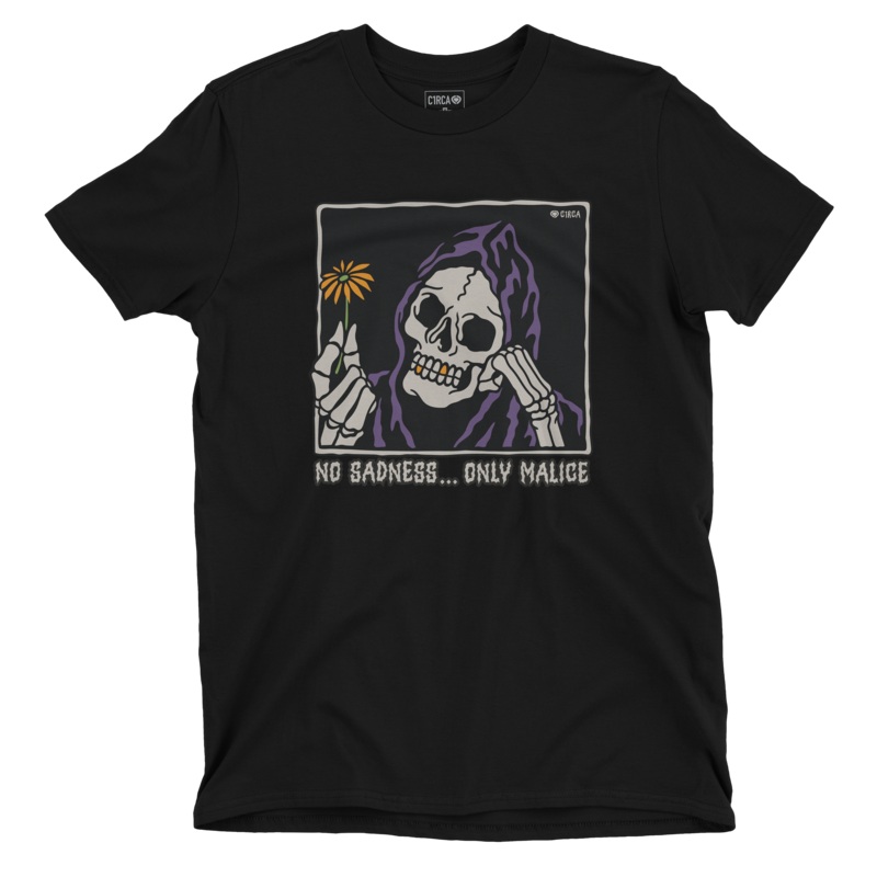 MALICE TEE 100% ORGANIC COTTON BLACK S