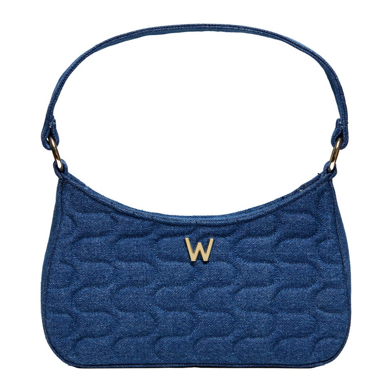Wolf Mimi Swirl Shoulder Bag with Scarf Denim