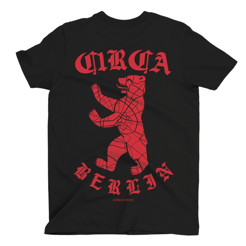 Berlin Tee M BLACK 100% ORGANIC COTTON