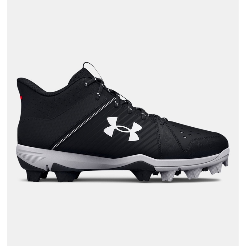 Boys’ Leadoff Mid RM Jr. Baseball Cleats BLACK/WHITE 1