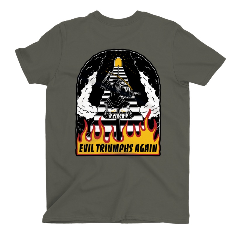 CELEBRATION TEE-KHAKI 100% ORGANIC COTTON KHAKI S