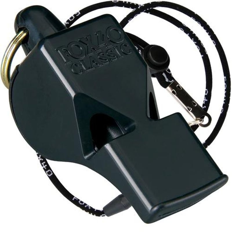 FOX 40 Classic Whistle + Lanyard Black