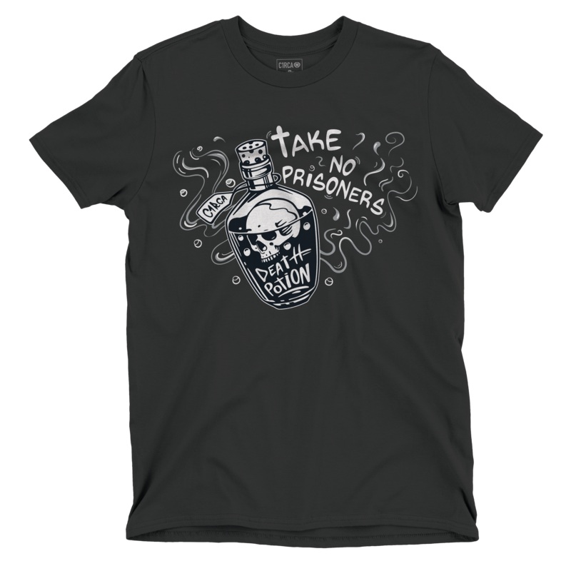 POISON TEE-BLACK 100% ORGANIC COTTON BLACK S