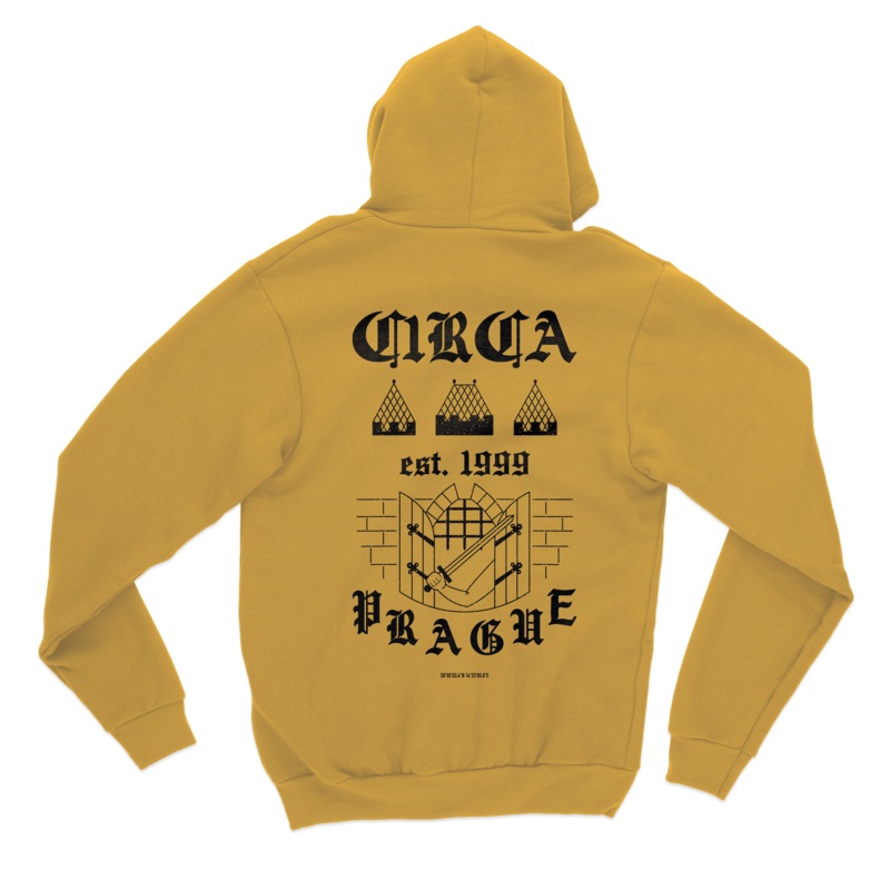Prague Hood M SPECTRA YELLOW 85% organic combed cotton and 15% recycled polyester