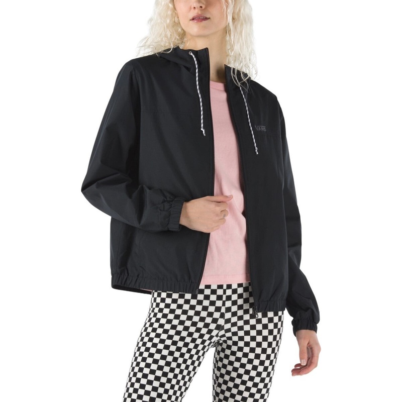 Women’s Kastle Check Me Windbreaker Hooded Jacket BLACK XS