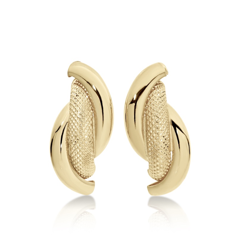 9ct gold fancy triple studs