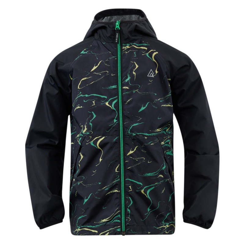 Boys’ Oakland Lightweight Jr. Hooded Jacket MNG GREEN MARBLE S