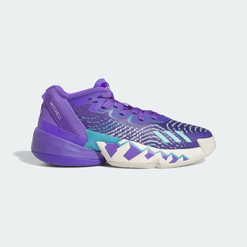 Men’s D.O.N. Issue 4 Game Elevated Basketball Shoes PURPLE RUSH/OFF WHITE/CLEAR AQUA 7