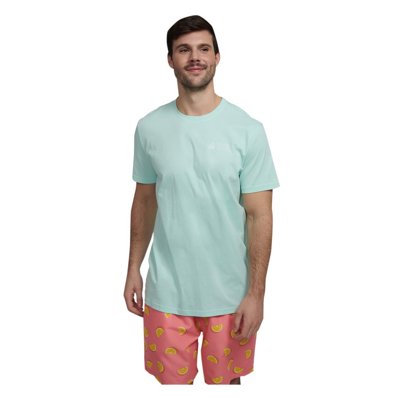 Men’s Giles Photo Graphic Ocean T-Shirt BLUE TINT S