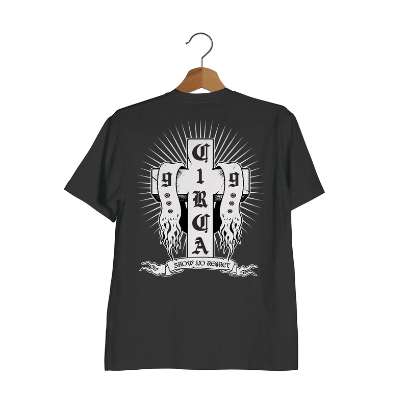 No Regret Tee 100% ORGANIC COTTON BLACK S