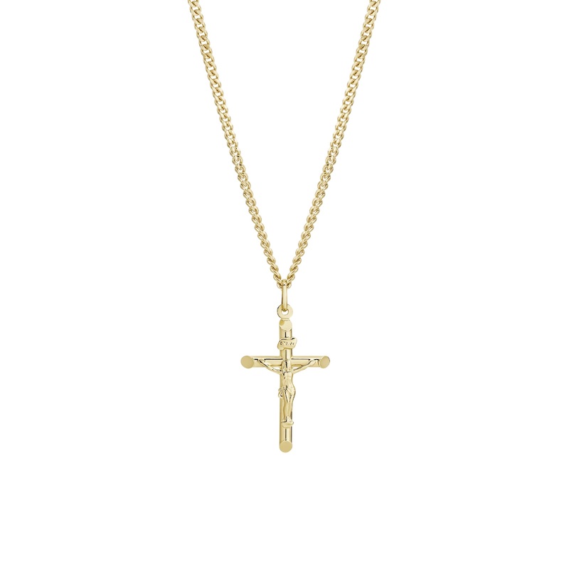9ct gold crucifix pendant