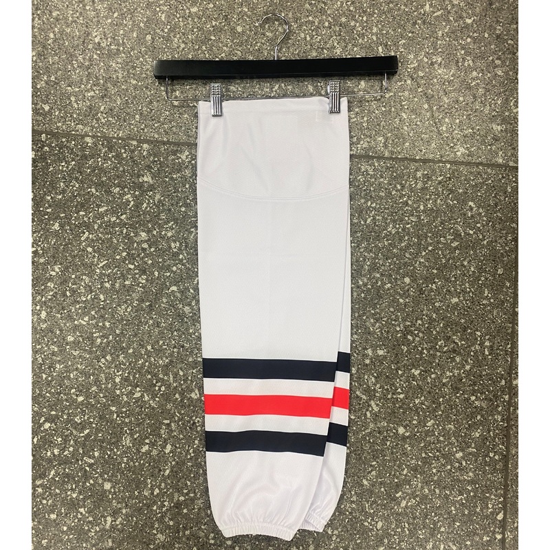 mySKATE Hockey Socks – Hawks 18 inch Hawks – White